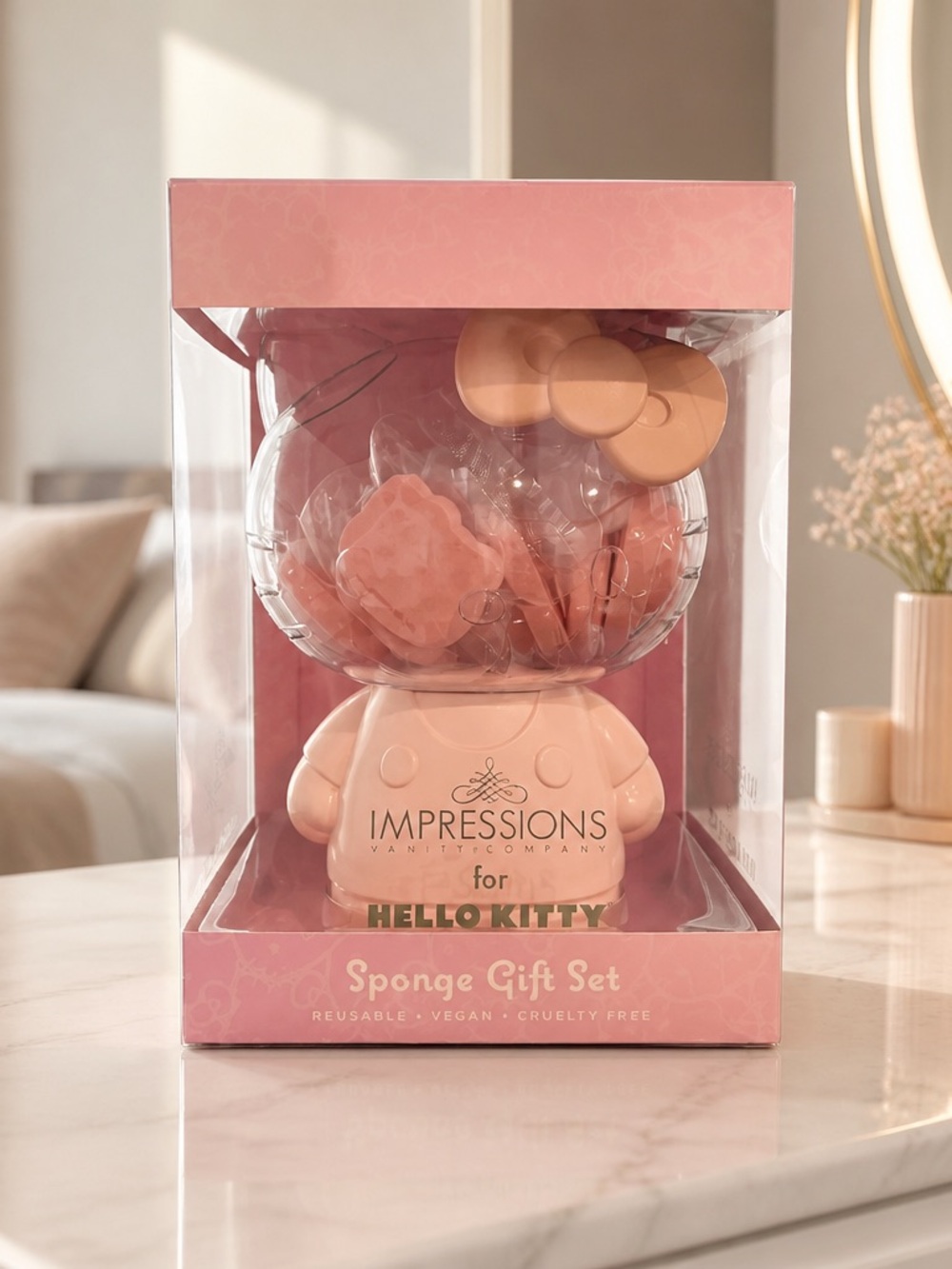 Impressions x Hello Kitty Pink Sponge Gift Set NWT Makeup Sponges